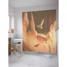 Шторка-занавеска для ванной JOYARTY