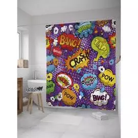 Шторка-занавеска для ванной JOYARTY