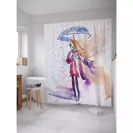 Шторка-занавеска для ванной JOYARTY