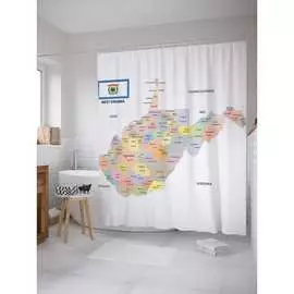 Шторка-занавеска для ванной JOYARTY