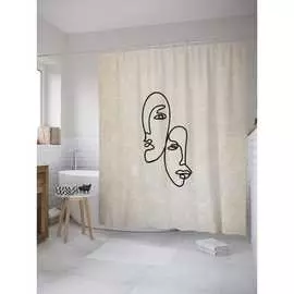 Шторка-занавеска для ванной JOYARTY