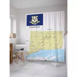 Шторка-занавеска для ванной JOYARTY