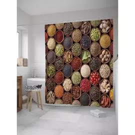 Шторка-занавеска для ванной JOYARTY