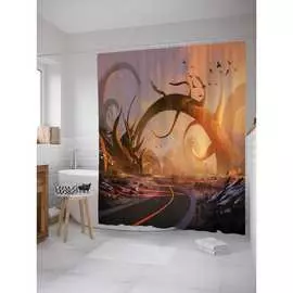 Шторка-занавеска для ванной JOYARTY