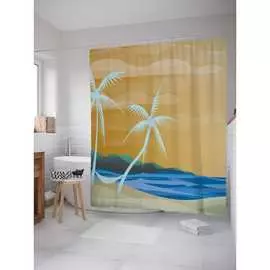 Шторка-занавеска для ванной JOYARTY