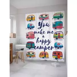 Шторка-занавеска для ванной JOYARTY