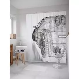 Шторка-занавеска для ванной JOYARTY