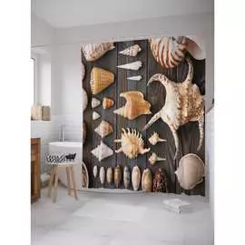 Шторка-занавеска для ванной JOYARTY