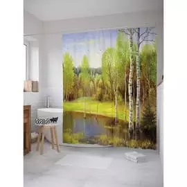 Шторка-занавеска для ванной JOYARTY