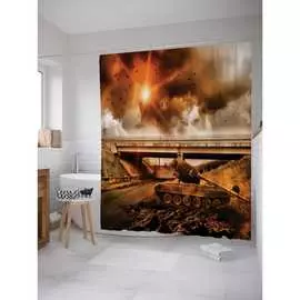 Шторка-занавеска для ванной JOYARTY