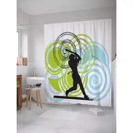 Шторка-занавеска для ванной JOYARTY