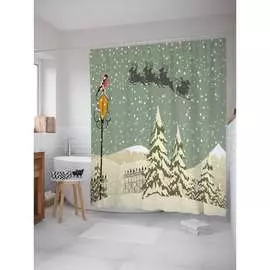 Шторка-занавеска для ванной JOYARTY