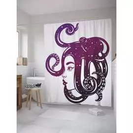 Шторка-занавеска для ванной JOYARTY