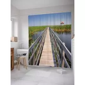 Шторка-занавеска для ванной JOYARTY