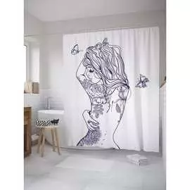 Шторка-занавеска для ванной JOYARTY