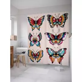 Шторка-занавеска для ванной JOYARTY