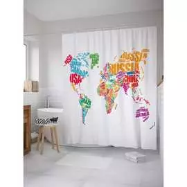 Шторка-занавеска для ванной JOYARTY