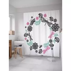 Шторка-занавеска для ванной JOYARTY