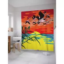 Шторка-занавеска для ванной JOYARTY