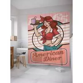 Шторка-занавеска для ванной JOYARTY