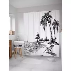 Шторка-занавеска для ванной JOYARTY