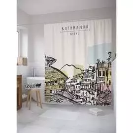 Шторка-занавеска для ванной JOYARTY