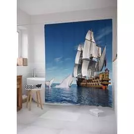 Шторка-занавеска для ванной JOYARTY