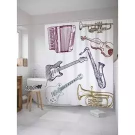 Шторка-занавеска для ванной JOYARTY