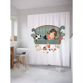 Шторка-занавеска для ванной JOYARTY