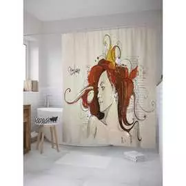 Шторка-занавеска для ванной JOYARTY