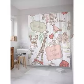 Шторка-занавеска для ванной JOYARTY