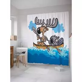 Шторка-занавеска для ванной JOYARTY