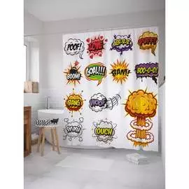 Шторка-занавеска для ванной JOYARTY