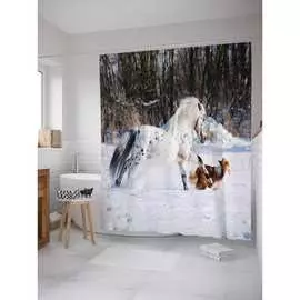 Шторка-занавеска для ванной JOYARTY