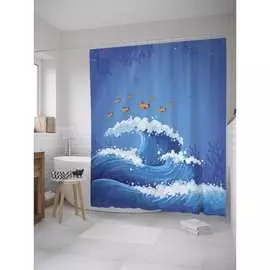 Шторка-занавеска для ванной JOYARTY