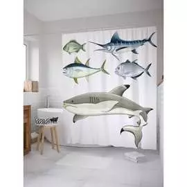 Шторка-занавеска для ванной JOYARTY