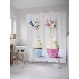 Шторка-занавеска для ванной JOYARTY