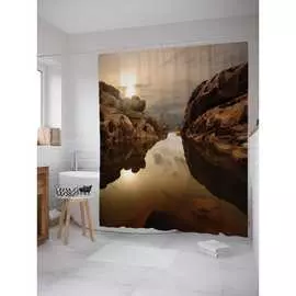 Шторка-занавеска для ванной JOYARTY