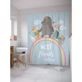 Шторка-занавеска для ванной JOYARTY