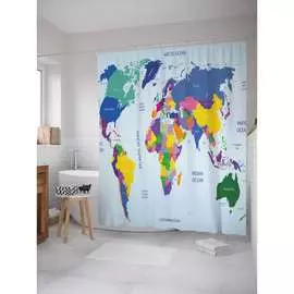 Шторка-занавеска для ванной JOYARTY