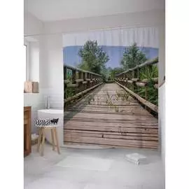 Шторка-занавеска для ванной JOYARTY