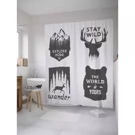 Шторка-занавеска для ванной JOYARTY