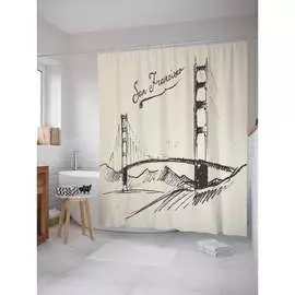 Шторка-занавеска для ванной JOYARTY