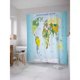 Шторка-занавеска для ванной JOYARTY