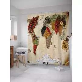 Шторка-занавеска для ванной JOYARTY