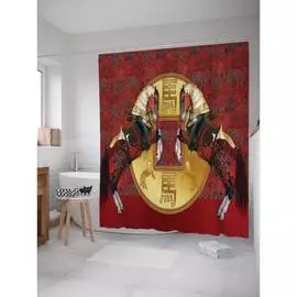 Шторка-занавеска для ванной JOYARTY