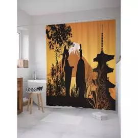 Шторка-занавеска для ванной JOYARTY