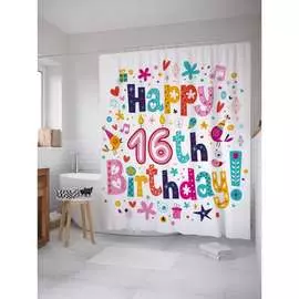 Шторка-занавеска для ванной JOYARTY