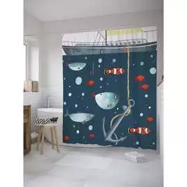 Шторка-занавеска для ванной JOYARTY