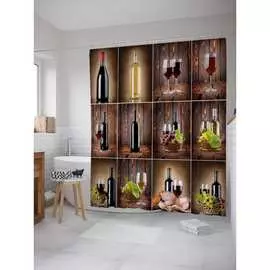 Шторка-занавеска для ванной JOYARTY